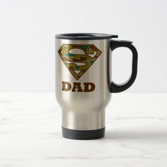 Mug De Voyage Camo Super Papa (Droit)