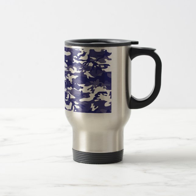 Mug De Voyage Camouflage bleu (Droit)