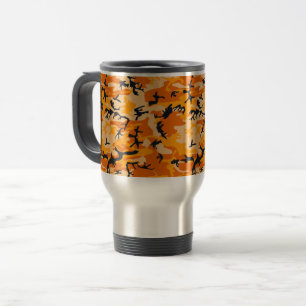 Mug De Voyage Camouflage orange, Militaire, Armée