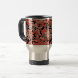 Mug De Voyage Camouflage rouge et Brown, Armée