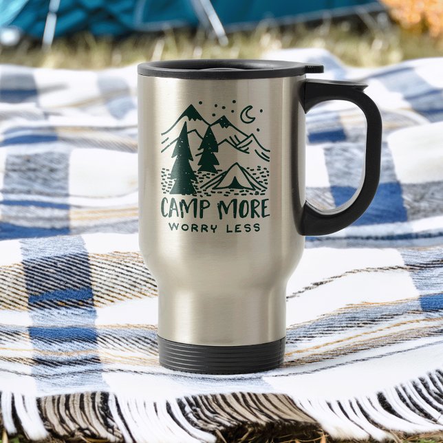 Mug De Voyage Camp Plus, S'Inquiéter Moins (Créateur téléchargé)