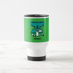Mug De Voyage Campers Joyeux Caravane Drôle Caravanes Deux Tones