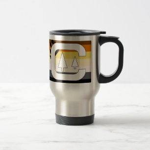Mug De Voyage Camping de fierté d'ours de GLBT