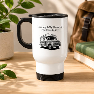 Mug De Voyage Camping Ma Thérapie Véritable Soulagement du Stres
