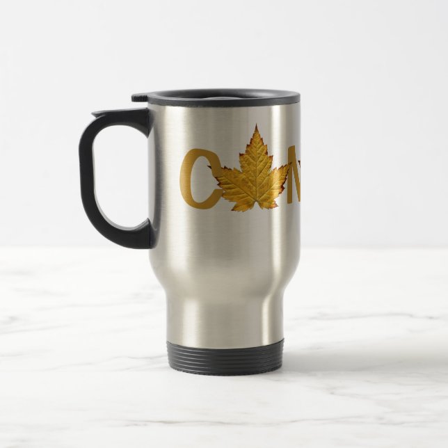 Mug De Voyage Canada Travel Musiques Canada Maple Leaf Souvenir  (Gauche)
