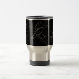 Mug De Voyage Cancer Constellation Hevelius 1690 sur Noir