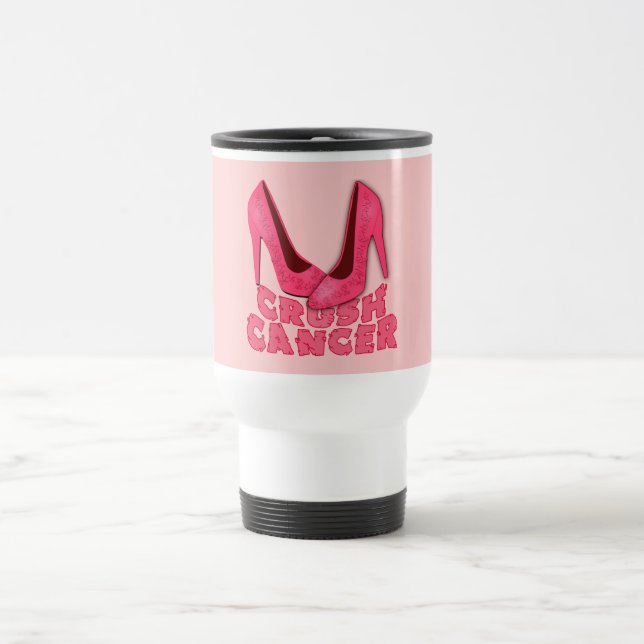 Mug De Voyage Cancer d'écrasement avec des stylets (Centre)