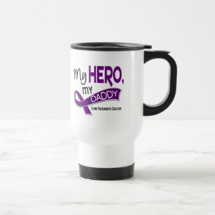 Mug De Voyage Cancer pancréatique MON HÉROS MON PAPA 42