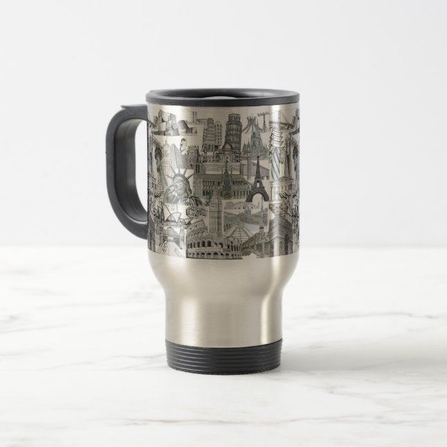 Mug De Voyage Canette Murale Arch Search - 444ml Acier (Devant gauche)