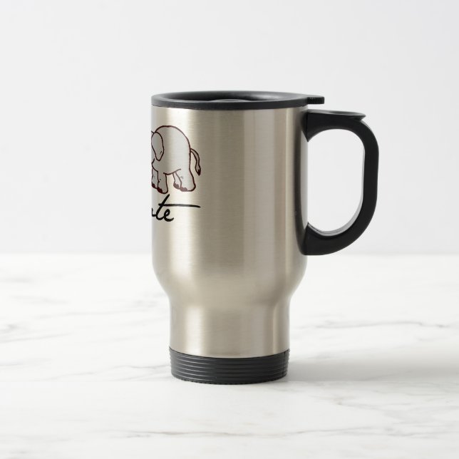 Mug De Voyage Canette Thermique Bande Elefante (Droit)