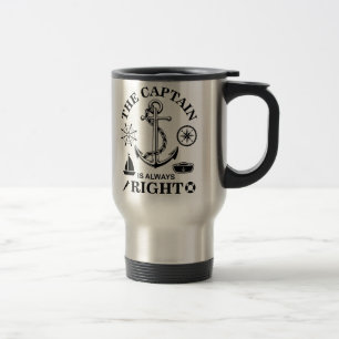Mug De Voyage Capitaine Funny