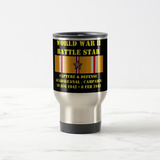 Mug De Voyage Capture Et Défense De La Campagne De Guadalcanal (Centre)