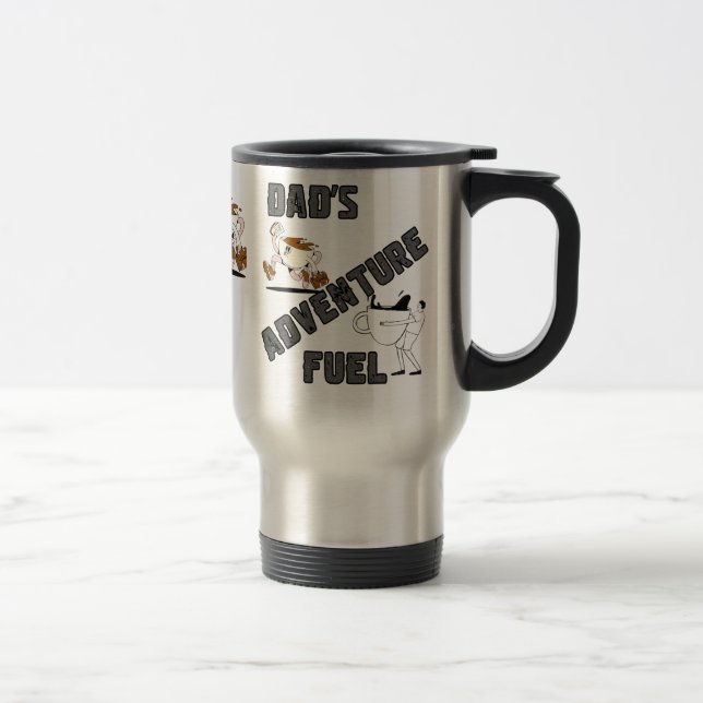 Mug De Voyage Carburant aventure papa (Droit)