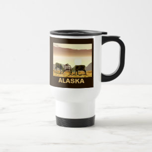 Mug De Voyage Caribou Duel - Alaska
