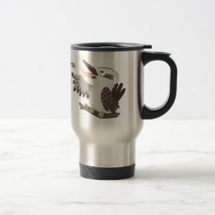 Mug De Voyage Caricature de kookaburra drôle et drôle