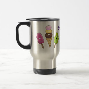 Mug De Voyage Caricature drôles de glace popsicle dessin animé t