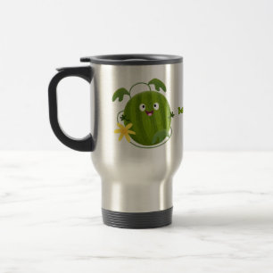 Mug De Voyage Caricature joli et souriant de pastèque