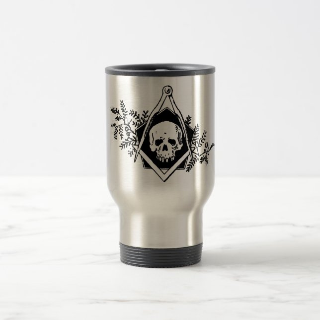 Mug De Voyage Carré et boussoles de mortalité (Centre)