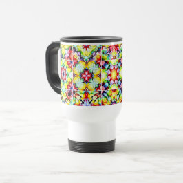 Mug De Voyage Carrelage méditerranéen, Carreaux d'encre d'alcool