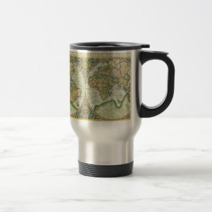 Mug De Voyage Carte antique du monde