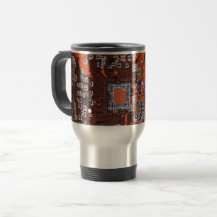Mug De Voyage Carte circuit imprimé circuit orange PCB