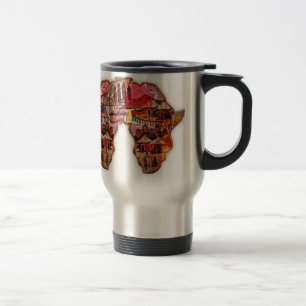 Mug De Voyage Carte de l'Afrique : Célébrer la saison avec la cu
