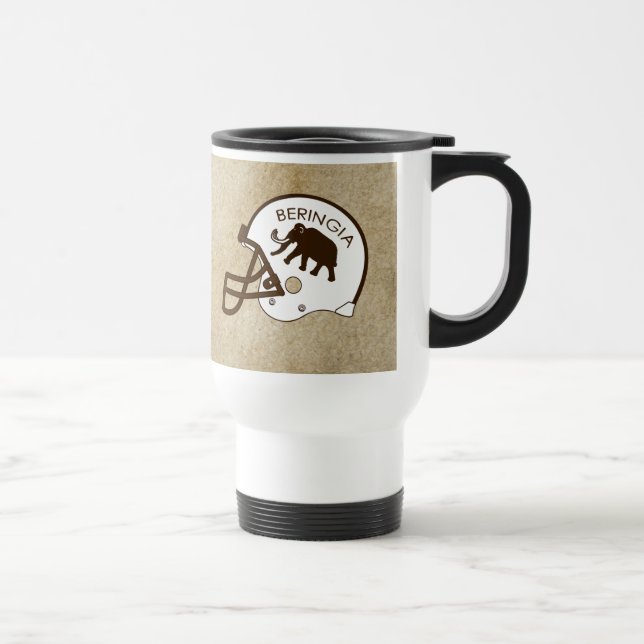 Mug De Voyage Casque de football de l'Université de Beringia (Droite)