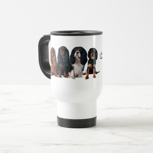 Mug De Voyage Cavalier MOM - Cavalier King Charles Spaniel Chien (Devant gauche)