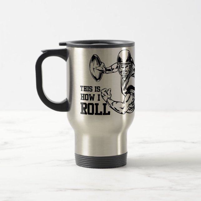Mug De Voyage C'est comment je roule le football américain (Gauche)