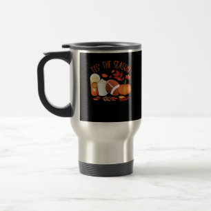 Mug De Voyage C'Est La Saison Football Citrouille Thanksgiving A