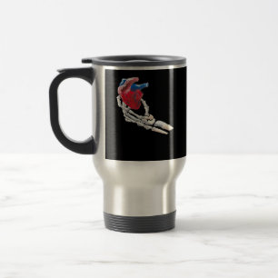 Mug De Voyage C'Est Mon Coeur - Squelette Mains Coeurs