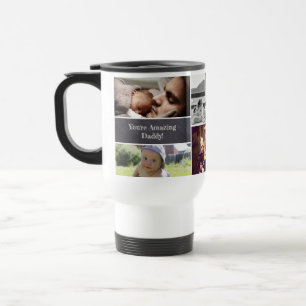 Mug De Voyage Chalkboard Photo de papa Collage Cadeau de Noël
