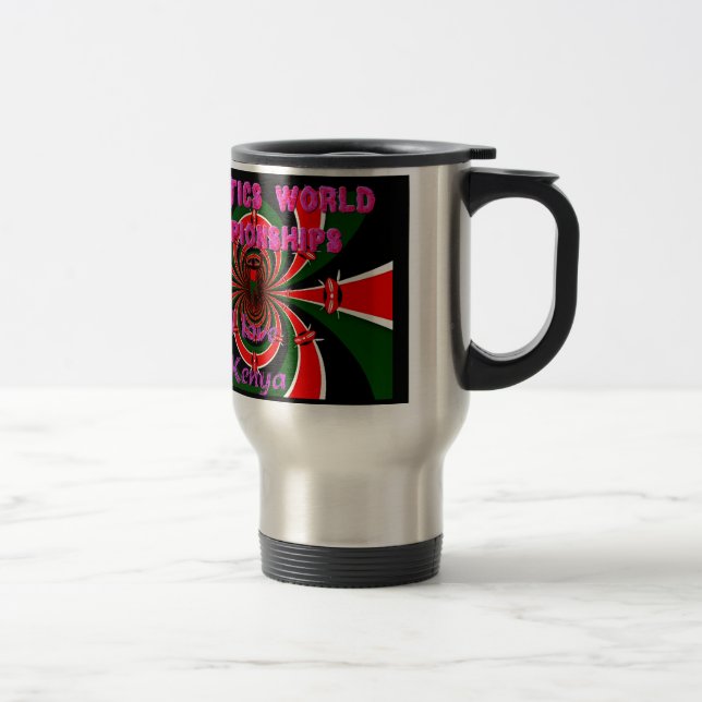 Mug De Voyage Championnats du monde d'athlétisme du Kenya : Drap (Droit)