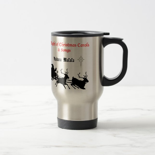 Mug De Voyage Chanter le long de Noël - Carols & Festive Joy (Droit)