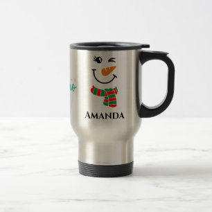 Mug De Voyage Chanteur de Noël personnalisé avec hohoho