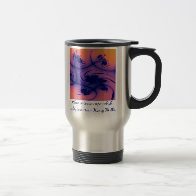 Mug De Voyage Chaos et fractales (Droit)