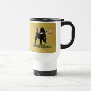 Mug De Voyage Charging Bull Moose