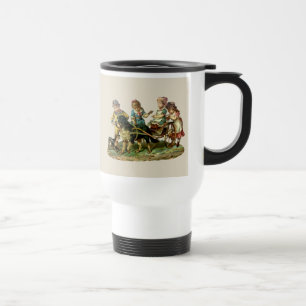 Mug De Voyage Chariot Vintage pour Enfants et Chien