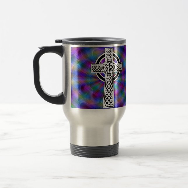 Mug De Voyage Chasse de voyage de la Croix celtique (Gauche)