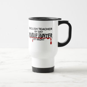 Mug De Voyage Chasseur de zombi de professeur d'Anglais