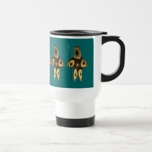 Mug De Voyage Chasseur Inuit Fractal