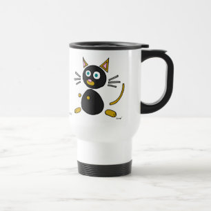Mug De Voyage Chat Abstrait Voyage Mug