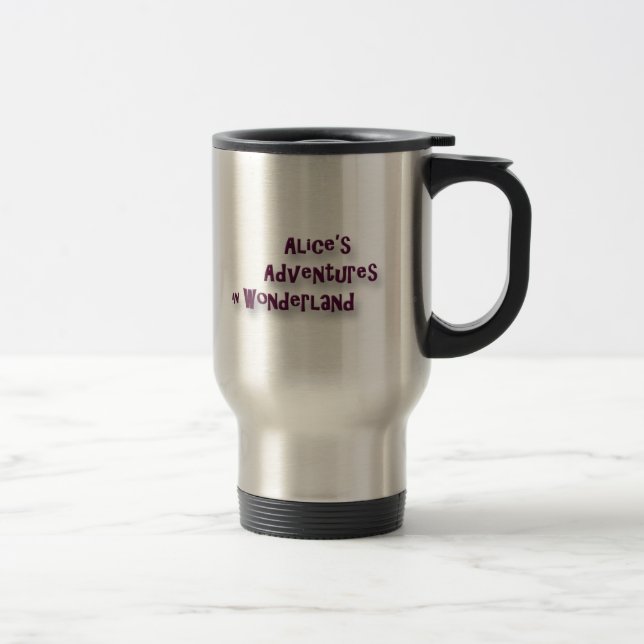 Mug De Voyage Chat Alice de Cheshire au pays des merveilles (Droit)
