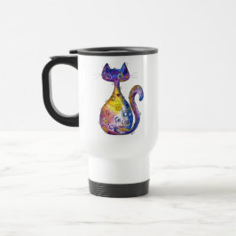 Mug De Voyage Chat couleur blanc mignon