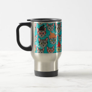 Mug De Voyage Chat dans le casquette