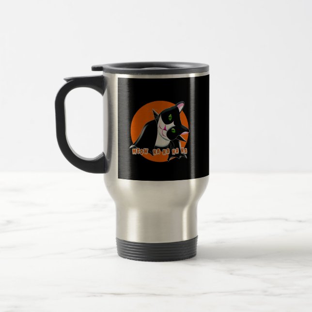 Mug De Voyage Chat d'Halloween (Gauche)