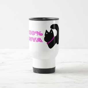 Mug De Voyage Chat diva avec éclat