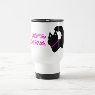 Mug De Voyage Chat diva avec éclat