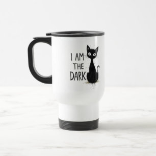 Mug De Voyage Chat noir éffrayant esthétique gothique