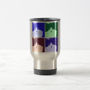 Mug De Voyage Chat noir et blanc à poils longs